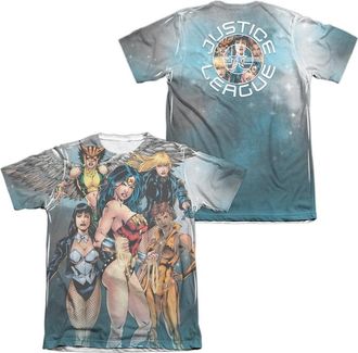 Gildan Justice League of America Gals Night Out (Front/Back Print) Adult Poly/Cotton Short Sleeve Tee / T-Shirt