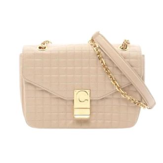 Celine Pre-owned Cross Body Bags, female, Beige, Size: ONE SIZE Pre-owned Vintage Shoulder Bag