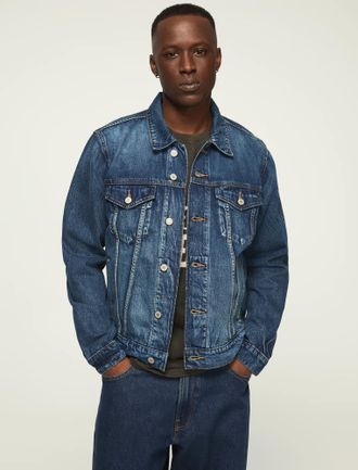 Lucky Brand Mens Denim Trucker Jacket