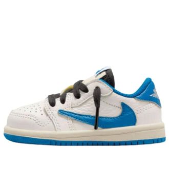 Nike Jordan (TD) Air Jordan 1 Retro Low x Travis Scott x Fragment Sail Military Blue DO5441-104