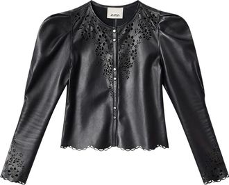 Isabel Marant Camicia Nerida a fiori - Nero