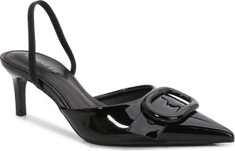 Berness Chiara Buckle Slingback Pump in Black at Nordstrom Rack, Size 6.5