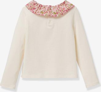 Cyrillus Langarmshirt Pierrot Cyrillus wollwei&szlig;