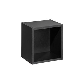 Petits Meubles Hornacina de pared paneles laminados negro