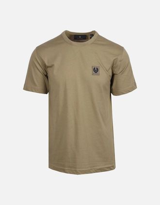Belstaff Mens BELSTAFF SHORT SLEEVED T-SHIRT FATIGUE GREEN - Tan - Size: 42