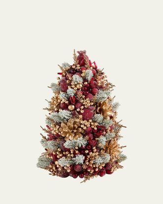 Salzburg Creations 12 Glittering Garnet Tree Tabletop Decoration