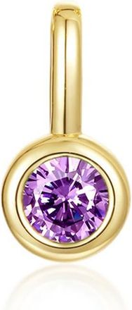 Lafonn Bezel Birthstone Charm Pendant in June - Light Purple at Nordstrom