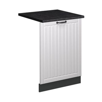 Vicco Panel Frontal Del Lavavajillas Fame-line, Blanco Casa De Campo, 60 Cm, Et Antracita Vicco