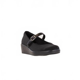 Alegria Womens Haylo Wedge Heel Shoe In Black Dream Fit