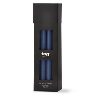 Tag Set of 12 Color Studio Denim Blue Straight Candles at Nordstrom