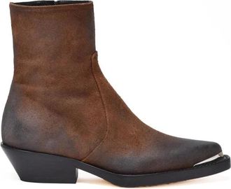 Dondup Schoenen, Dames, Bruin, 36 EU, Leer, Texanino Enkellaars