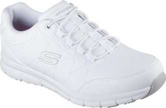 Skechers Mens Nampa Osil Medical Service Shoe, White Synthetic, 11 UK