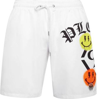 Philipp Plein Badmode, Heren, Wit, 3Xl, Beachwear
