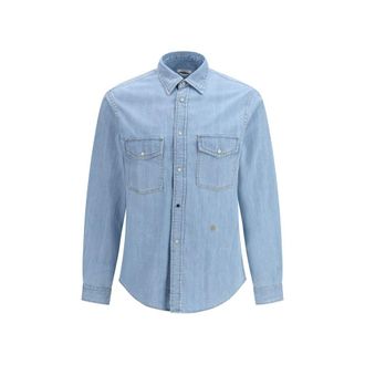 Jacob Cohen Blue Denim Mens Shirt