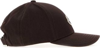 Moncler Mens Chocolate Cotton Baseball Cap 257 Cappelli E Fasce Per Capelli Hat