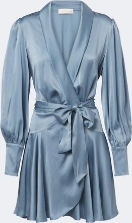 Zimmermann Silk satin wrap dress