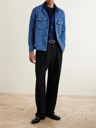 Tom Ford Herringbone Denim Overshirt