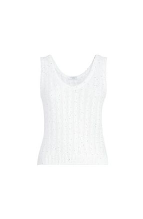 Brunello Cucinelli Dazzling cable top in White at Nordstrom, Size Xx-Small Eu