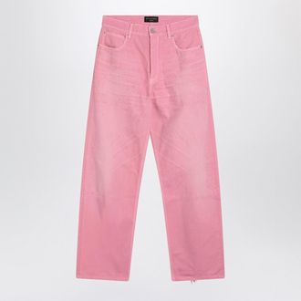 Balenciaga Wide Leg Baby Pink Jeans