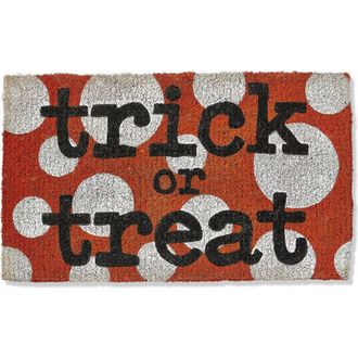 Tag Trick or Treat Halloween Coir Door Mat Multicolor Floor Mat in Multicolored at Nordstrom, Size Medium