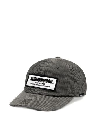 Neighborhood corduroy patch cap - Grey