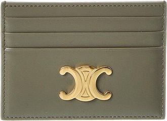 Celine Celine Triomphe Leather Card Holder