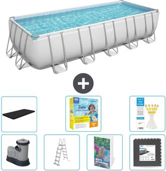 Bestway Piscina Bestway Power Steel Rectangular - 640x274x132 Cm - 8-piezas S607