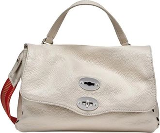 Zanellato Postina Daily Schoudertas - Dames - Handtassen - Wit - ONE Size - Katoen - Tassen