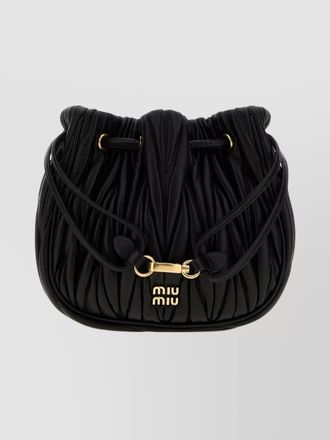 Miu Miu matelass&eacute; lamb leather pouch