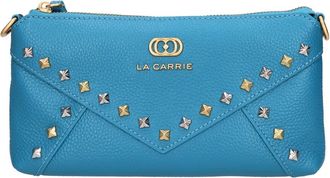 La Carrie Frivole Leren Tas - Dames - Clutches - Blauw - ONE Size - Leer - Tassen