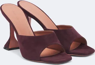 Amina Muaddi Lupita suede mules