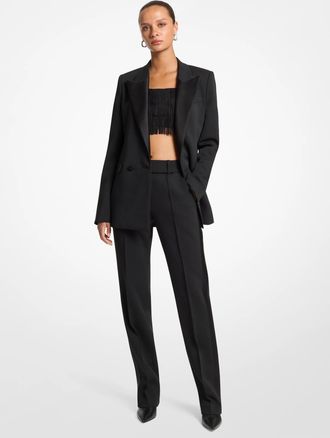 Michael Kors Stretch Crepe Tuxedo Pants