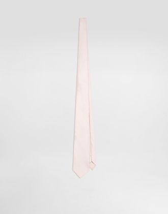 Dolce & Gabbana Silk Twill Tie - Man Ties And Pocket Squares Pink Onesize