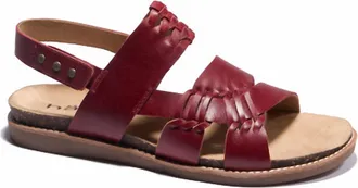 H&auml;lsa Footwear Womens Bella Sandals In Dark Red