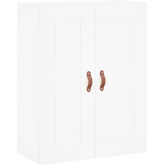 vidaXL Wall Mounted Cabinet White 69.5x34x90 cm Engineered Wood vidaXL
