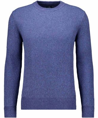 Ragman Rundhalspullover RAGMAN, Herren, Gr. 52, blau (marineblau), 95% Baumwolle 5% Kaschmir, ohne Ausschnitt, Pullover Rundhalspullover