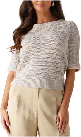 Beaumont Amsterdam Truien & Vesten, Dames, Beige, M, Hearty Pullover Sweaters & Vests