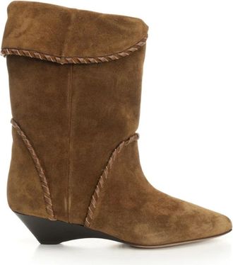 Isabel Marant Edoa Boots - female - Isabel Marant - Cowboy & Biker Boots - Brown - 6 UK - Shoes