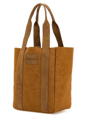 J.W.Anderson Womens Workwear Cabas Tote Brown Leather
