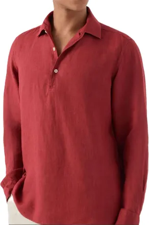 MC2 Saint Barth Relaxed Fit Long-Sleeve Shirt with Classic Collar