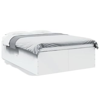 Berkfield Home Bed Frame without Mattress White 120x190 cm Small Double