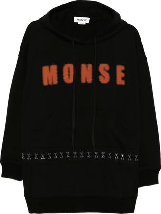 Monse logo-printed dress - Nero