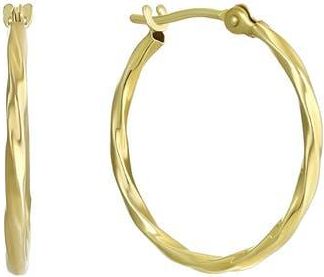 Candela Jewelry 14K Gold Twisted Hoop Earrings at Nordstrom Rack
