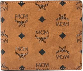MCM Mxsfata 04 Bifold Wallet - Dames - Portefeuilles - Bruin - ONE Size - Katoen - Accessoires