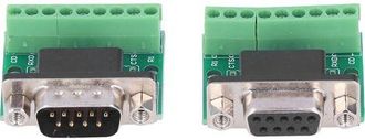 OEM Adaptador De Terminales De Tornillo Db9 Macho/hembra Para Conversi&oacute;n De Rs232 A Rs485, Placa De 9 Pines