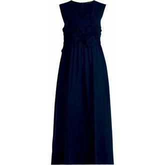 Betty Barclay Lange mouwloze jurk met V-hals - Dames - Jurken - Blauw - Maat: M