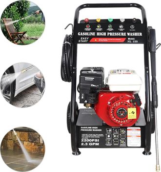 OEM Hidrolimpiadora De Alta Presi&oacute;n, 2200 Psi, Motor De 7,5 Hp, Color Rojo