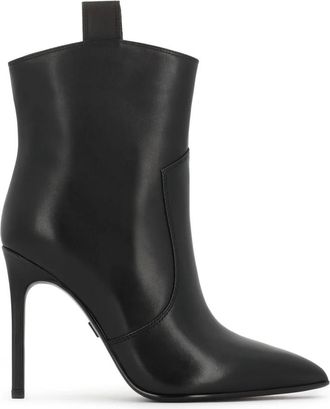 Kazar Sensuele Hoge Stiletto Laarzen - Dames - Laarzen met Hak - Zwart - 37 EU - Leer - Schoenen