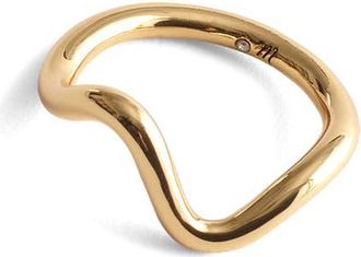Madewell Wavy Ring in Antique Gold at Nordstrom, Size 8