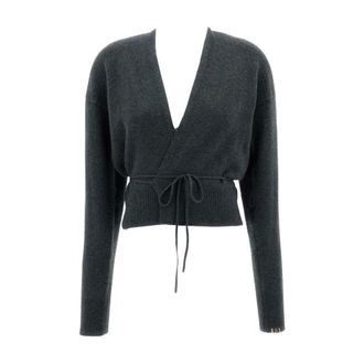 Extreme Cashmere N&deg;516 Ella C&aacute;rdigan Cruzado - Knitwear - Mujer - Gris - ONE SIZE